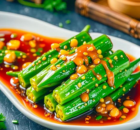 秋葵凉拌的艺术