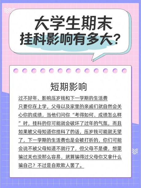 挂科的含义与影响