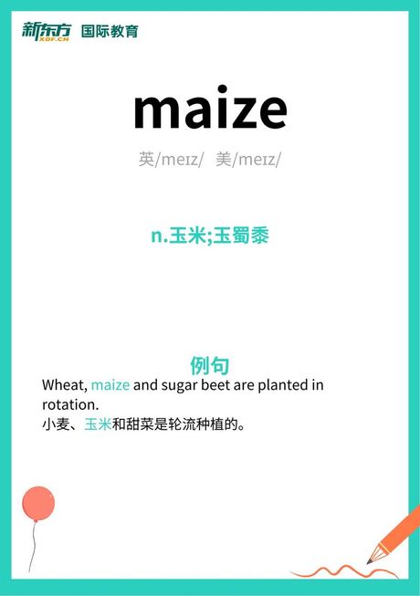 玉米的英文表达：Maize 与 Corn 的区别
