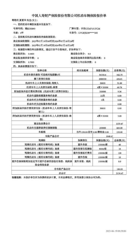 5万小车一年保险费用解析