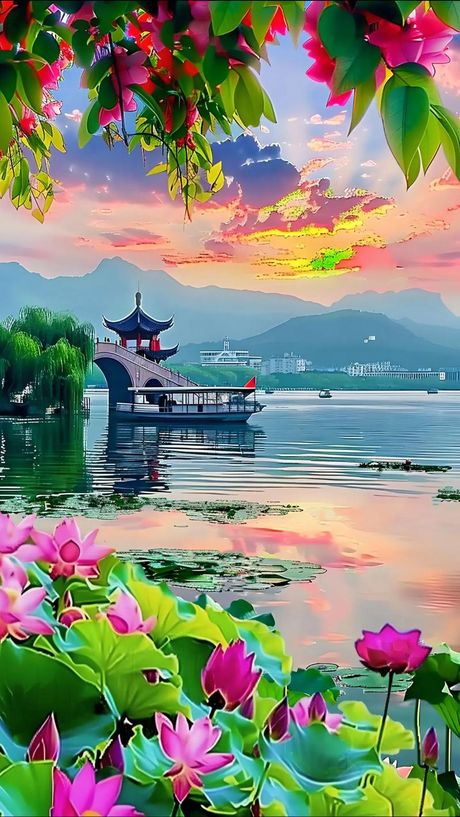 接天莲叶无穷碧：自然与诗意的完美融合