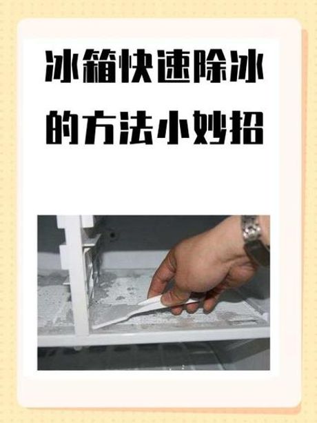 冰箱化冰最快的方法