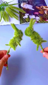 狗尾巴草怎么编兔子，狗尾巴草编兔子的艺术