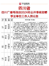四川电视台招聘，四川广播电视台2024年招聘信息解读